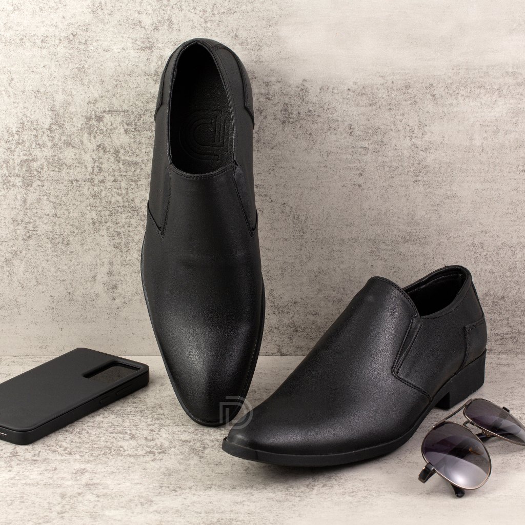 CD317-Giày Công Sở Nam Duvis Màu Đen