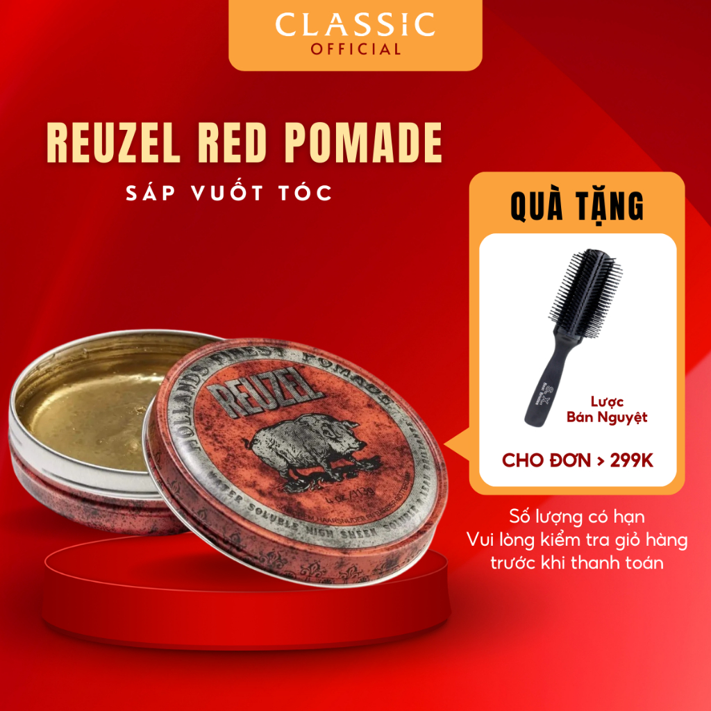 Sáp Vuốt Tóc Reuzel Red Pomade