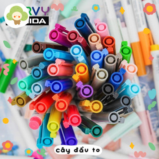 [Tông Pastel] Bút Cọ Màu Nước Marvy Artist Brush 1100 Cây Đầu To