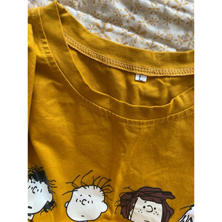 Áo phông cotton vàng nghệ