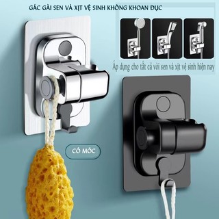 Giá đỡ vòi hoa sen dán tường siêu dính,chống nước, gác điều chỉnh được góc quay 180 độ, chịu lực tới 15kg