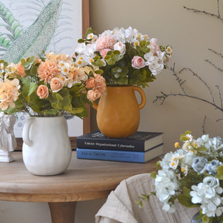 Bó hoa giả, hoa hồng ,cẩm tú cầu. hoa cúc decor giỏ quà, trang trí nhà cửa, hoa cưới cầm tay cô dâu