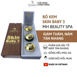   CHÍNH HÃNG  Bộ kem skin baby 3 MH Beauty Spa Nám mh giảm thâm nám tàn nhang đồi mồi mụn chống nắng 