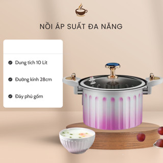 Nồi Áp Suất Đa Năng, Đáy Phủ Gốm Chống Dính Cao Cấp, Dung tích 10 Lít, Bảo Hành 1 năm