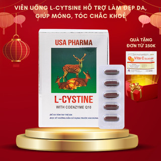 Viên uống L cystine 500mg làm đẹp da, giảm rụng tóc, giảm thâm sạm da chính hãng (1 hộp/60 viên)