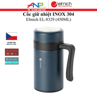 Cốc Giữ Nhiệt Elmich EL-8329 (Dung Tích 450ml, Chất Liệu INOX 304, Có Lưới Lọc Trà)