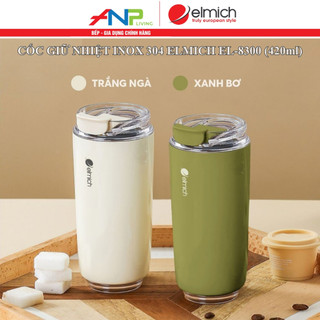 Cốc Giữ Nhiệt ELMICH EL-8300 (Dung Tích 420ML, INOX 304, Giữ Nhiệt 3 Lớp)