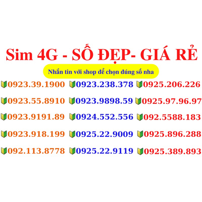Sim 4G Vietnamobile Số Đẹp Giá Cực Rẻ - Sóng Mạnh Tốc Độ Cao - Nghe Gọi Miễn Phí
