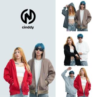 ÁO KHOÁC ZIP TRƠN NỈ BÔNG TAG SU MŨ CINDDY (CKS002) Top Hoodie Có Túi