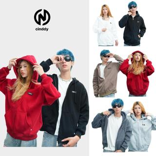 ÁO KHOÁC ZIP NỈ BÔNG TAG SU CINDDY (CKS001) - CINDDY BRAND Nữ Women Hoodie Có Túi Top