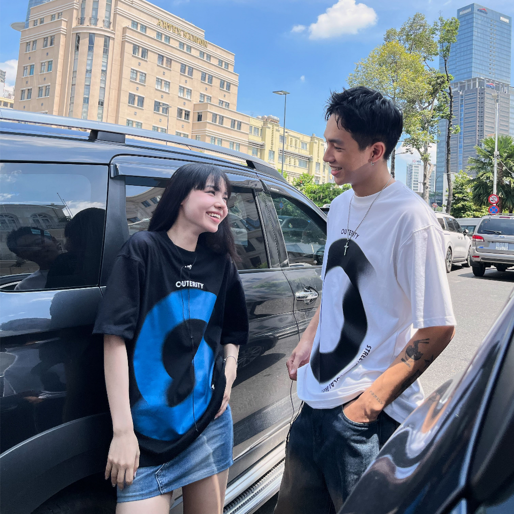 Áo Phông Nam Nữ , Áo thun Outerity illution chất liệu cotton mềm mịn phong cách thời trang unisex trẻ trung 2024