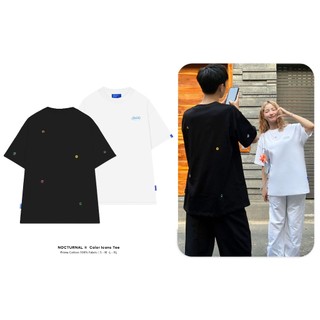 Áo Thun Thêu NOCTURNAL Color Icons Tee Cotton 100% Unisex Form Rộng Tay Lỡ Oversize Local Brand