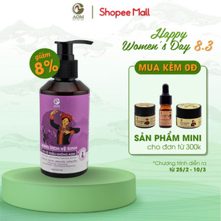 Dung Dịch Vệ Sinh Phụ Nữ Tía Tô Trầu Không A OM NATURAL Giúp Khử Mùi, Làm Sạch, Giảm Ngứa 150ml