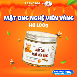 Mật ong viên nghệ vàng tp - hũ 100g