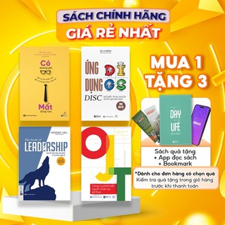 Combo 4 sách ứng dụng disc trong công việc, có không giữ mất đừng tìm, the book of leadership, ojt - phát triển nhân tài