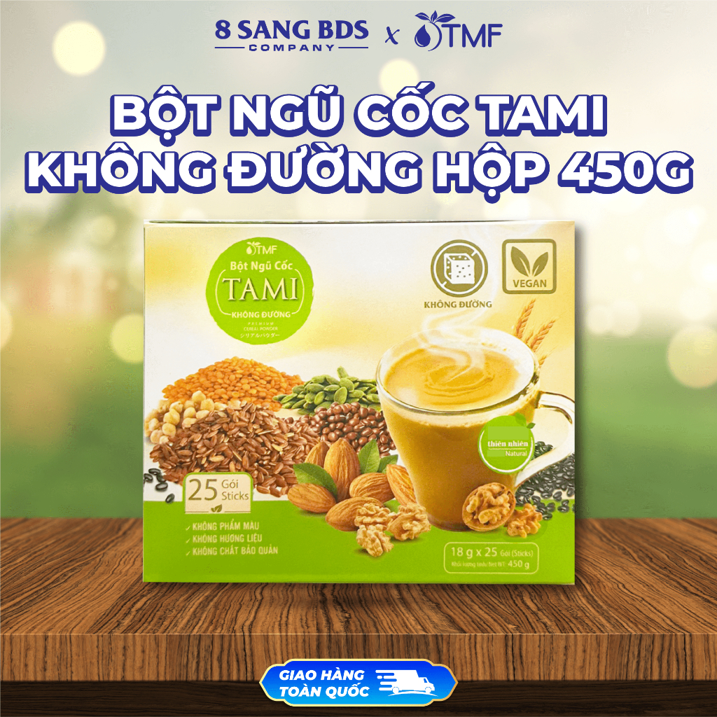 Bột ngũ cốc Tami (Không đường) - 450g