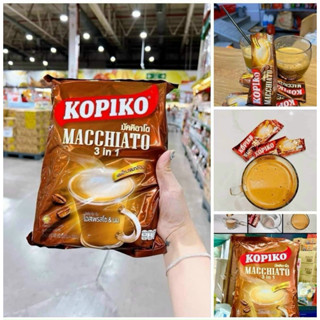 CAFE Hòa Tan KOPIKO Macchiato THÁI LAN date tháng 6/2026 - bịch 480g (20 gói * 24gr)