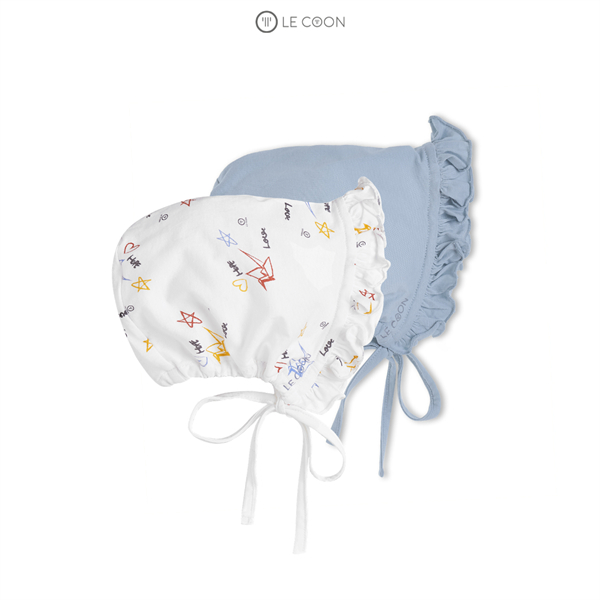 LE COON | SET 2 MŨ BONNET | COOL | Newborn