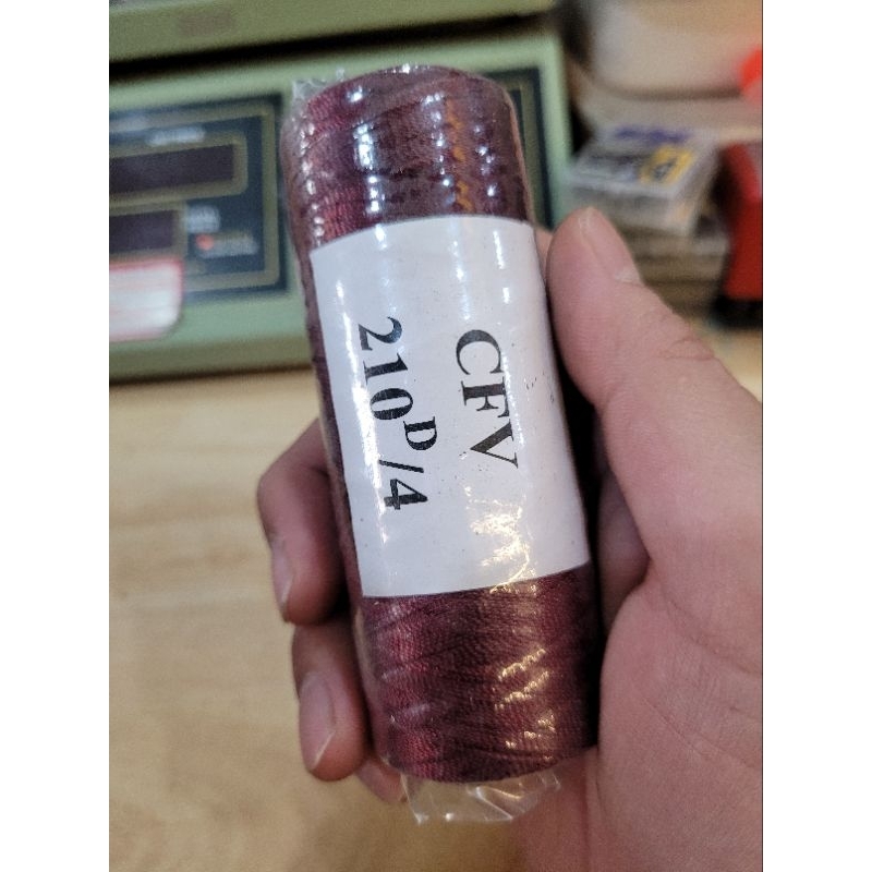 Chỉ đan lưới màu nâu & trắng CFA - Loại 1- Ko bay màu,sờn chỉ