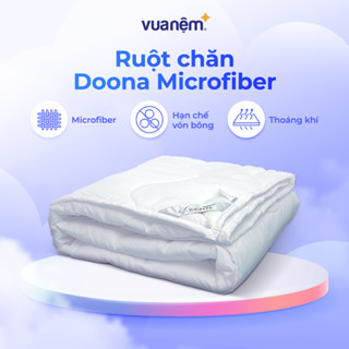 Ruột chăn lông vũ Doona Microfiber hạn chế vón bông, thông thoáng gọn nhẹ, kháng khuẩn vượt trội