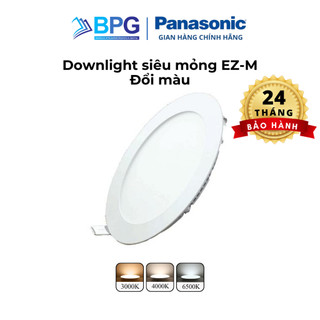 Đèn led âm trần siêu mỏng đổi màu panasonic ez-m công suất 15w, lỗ khoét 150mm