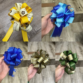🎊🎀Nơ tú cầu nhiều màu đa dạng, trang trí, gắn giỏ quà biếu tặng🎀🎊