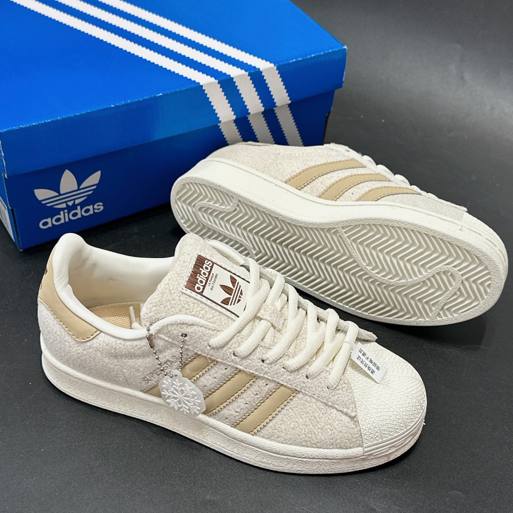 Giày thể thao Adidas Superstar XLG Cream White Kakhi IE3883. Adidas sò tuyết hottrend 2024