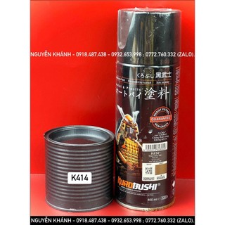 K414-Sơn xịt samurai màu xám kim loại