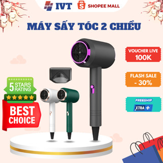 Máy Sấy Tóc Mini 2 chiều Nóng Lạnh , Công Suất 2300W Sấy Chuẩn Salon Chất Liệu bền bỉ