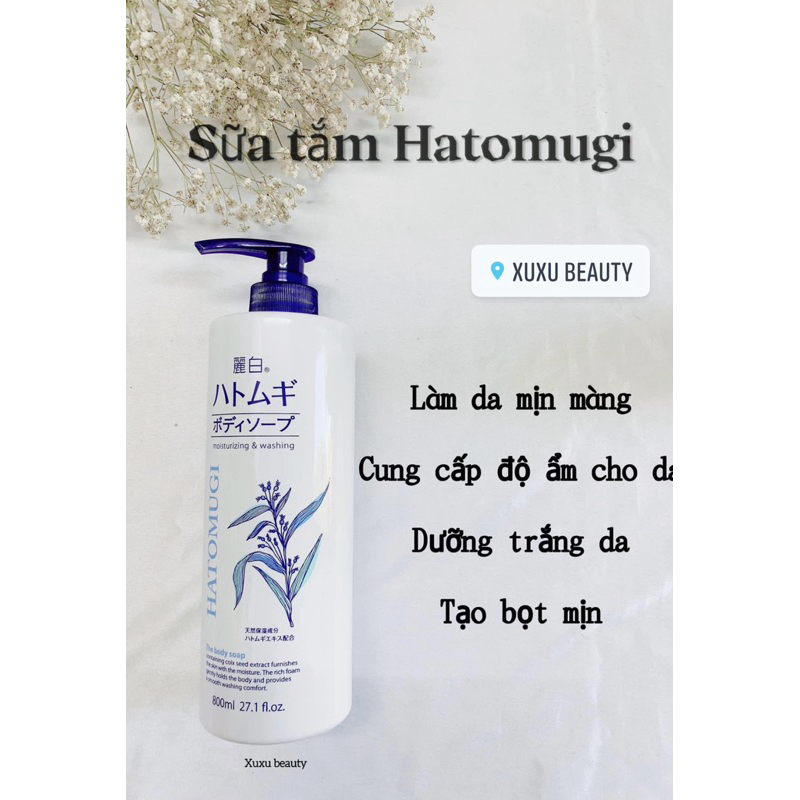 Sữa tắm Hatomugi Nhật 800ml