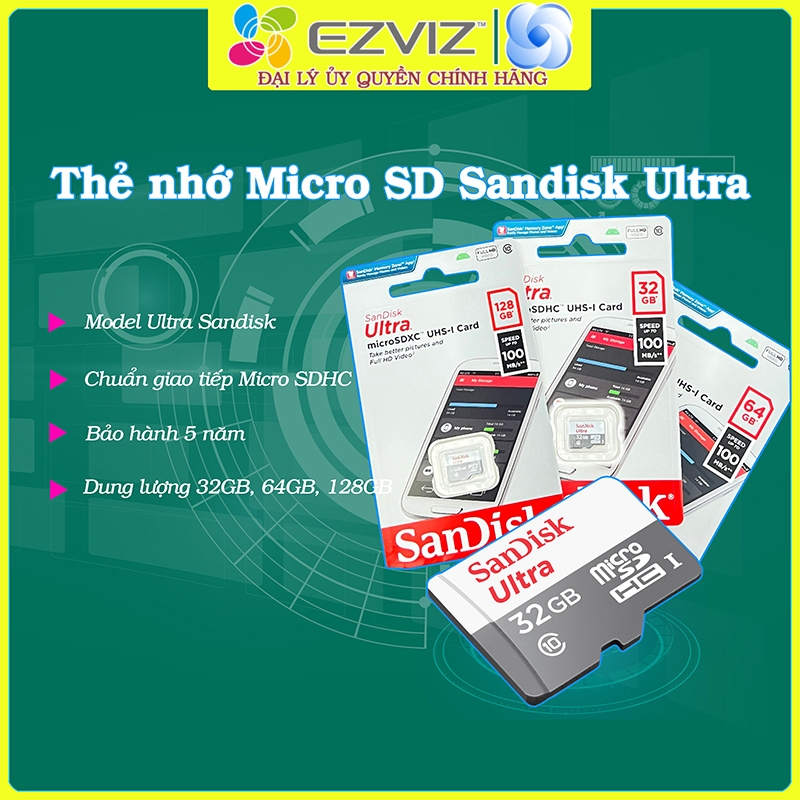 DV2 - Thẻ nhớ sandisk chính hãng FPT SPC 32GB 64GB 128GB 256GB