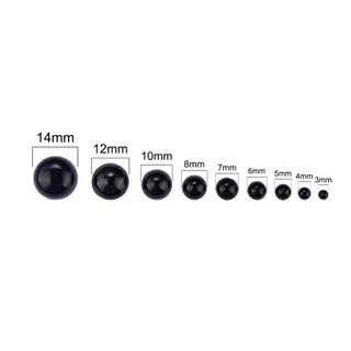 🌸 Mắt thú dán màu đen - Từ size 4mm đến Size 14mm 🌸