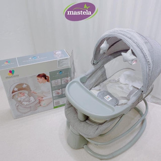 Nôi Rung Mastela, Nôi Rung Điện Tự Động Cho Bé Mẫu Mới 2023 (có màn chống muỗi), dautayshop18