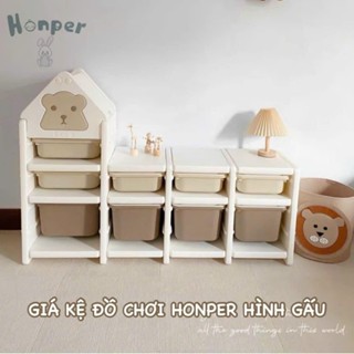  Giá Kệ Đồ Chơi Honper Decor Hinh Gấu - Tủ Ngăn Kéo Cho Bé 