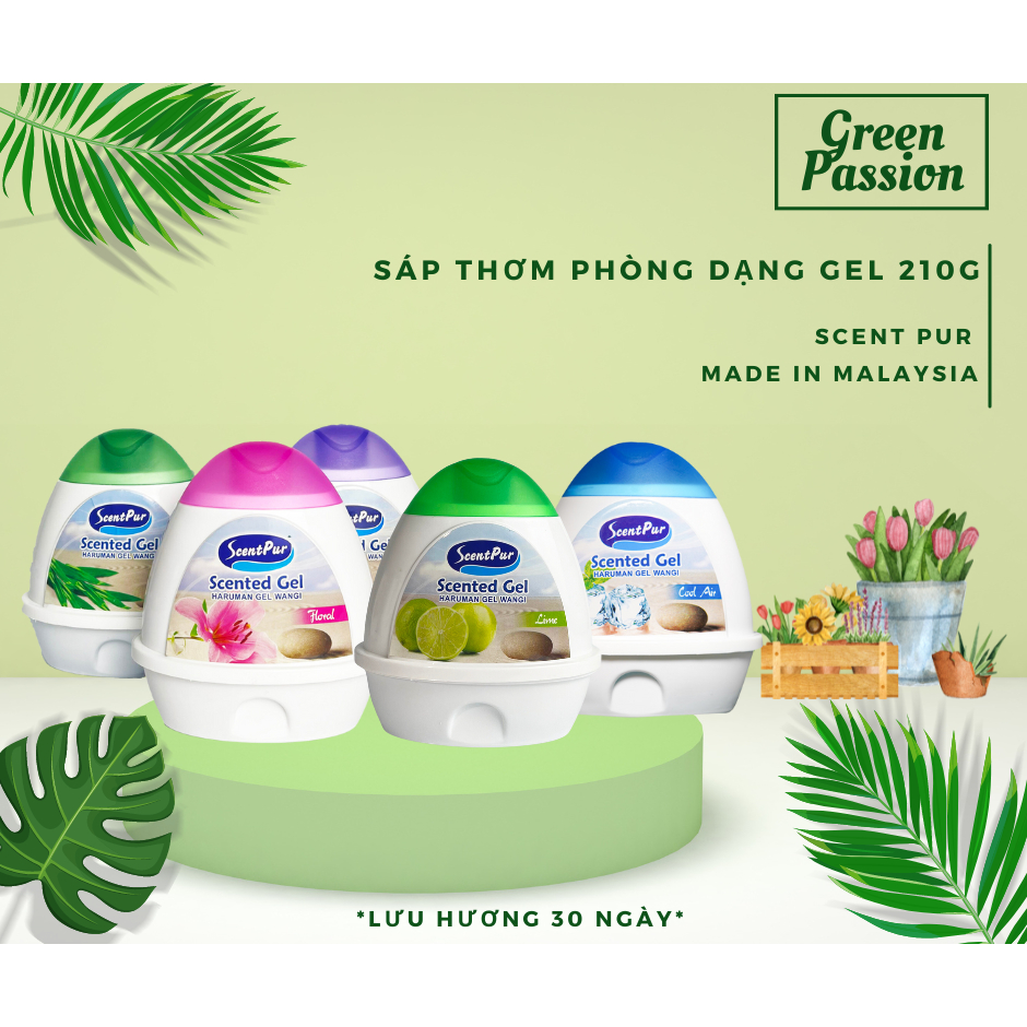 Sáp thơm phòng khử mùi hôi 210g Với 05 hương thơm