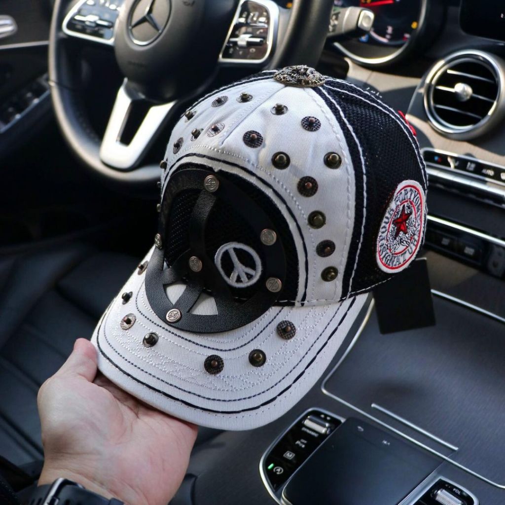 Nón nam Four 41 cất, họa tiết thêu, nút sắt đẹp [Four 41 logo tròn]