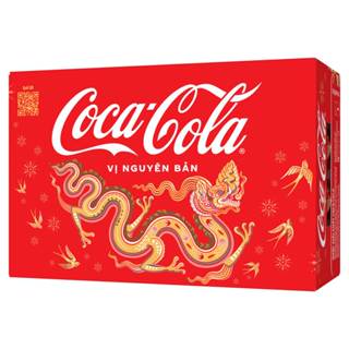 Thùng 24 lon Coca Cola nhí 235/320ml vị truyền thống