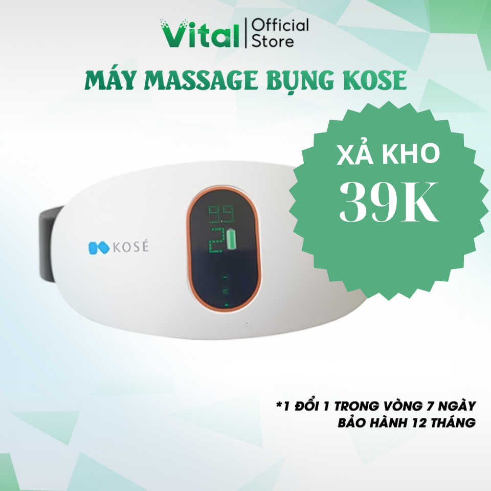 Máy massage bụng Nhật Bản KOSE giảm mỡ toàn thân an toàn, chế độ rung kết hợp xung điện đánh tan mỡ bụng hiệu quả GD221