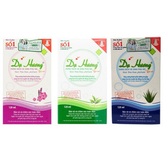 DUNG DỊCH VỆ SINH PHỤ NỮ DẠ HƯƠNG 120ML TRÀ XANH/ LAVENDER/ LÔ HỘI