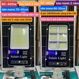 Đèn bàn chải năng lượng mặt trời 600w 400w 300w chính hãng TYS đèn đường ngõ xóm vỏ nhôm đúc có giấy bảo hành 2 năm