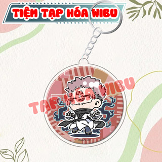 Móc Khoá Keychain Acrylic Jujutsu Kaisen Nhân Vật Gojo Itadori Yuji Geto Nanami Nobara Panda Anime Manga Wibu M150