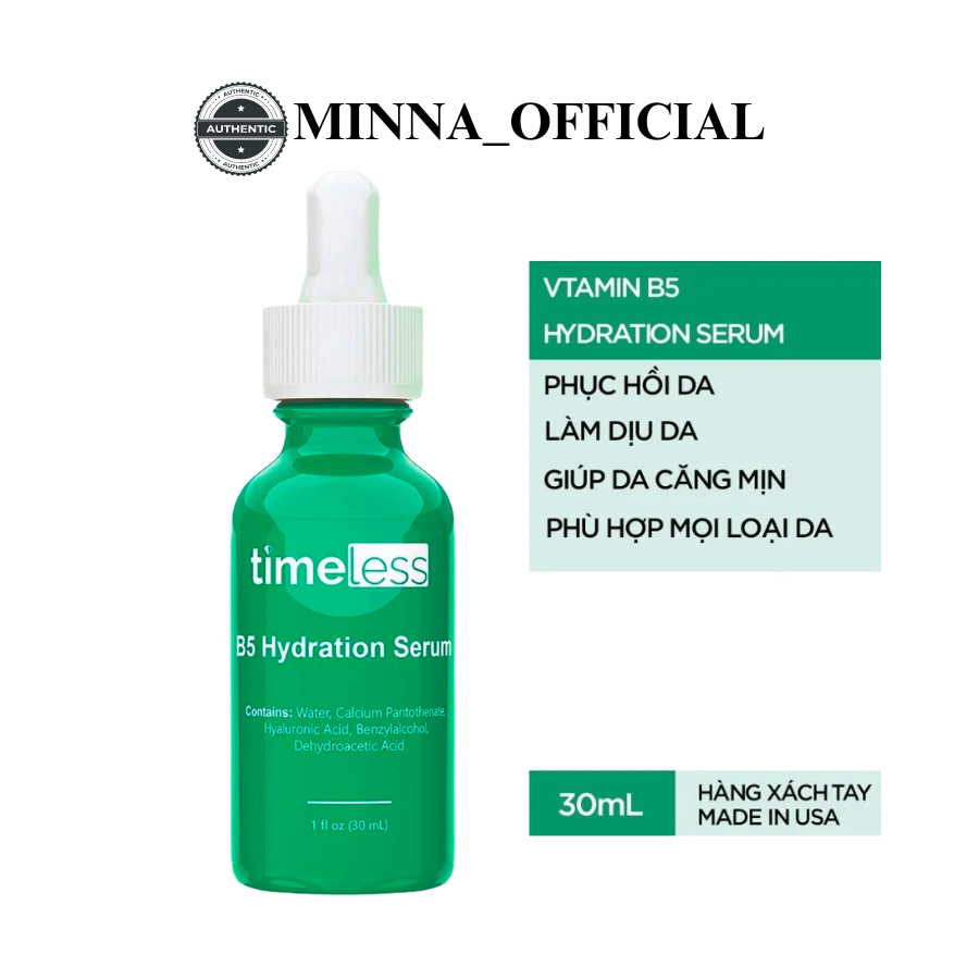 Serum Phục Hồi Timeless Vitamin B5 + HA 30ml