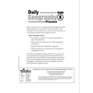 Sách - Daily Geography Practice Grade 1,2,3,4,5,6 -  bản in khổ A4