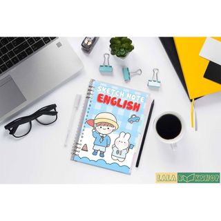 Sổ takenote Tiếng anh cấp 1 2 3, sổ tay ghi chép kiến thức tiếng anh, sổ giấy trang trí sticker dễ thương
