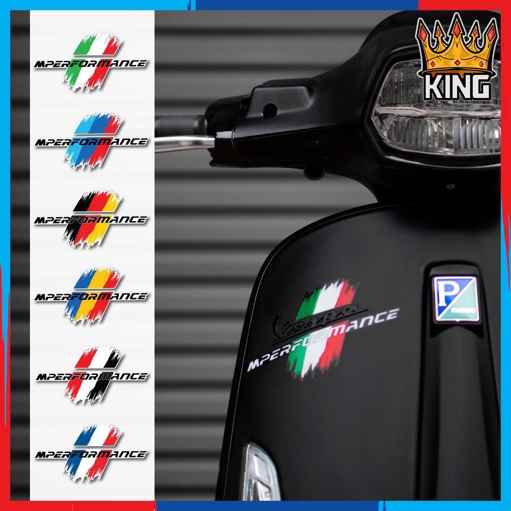 Tem Xe Performance ITALY AMG ĐỨC PHÁP  in UV Cao Cấp Chống Nước, Bền Màu Dán Xe Máy, Xe Hơi