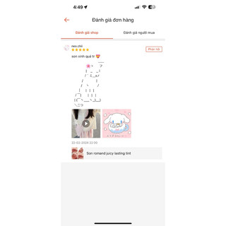 Son bóng Romand Juicy Lasting tint