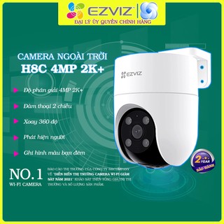 Camera wifi Ezviz ngoài trời H8C H9C C8C 2MP/3MP/4MP 2K 2K+ chính hãng, đàm thoại, màu đêm