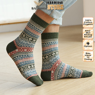  Set 5 đôi TẤT NAM THỔ CẨM 100% Cotton Organic Thương hiệu BADBIRD - Tự hào thương hiệu Việt Nam 