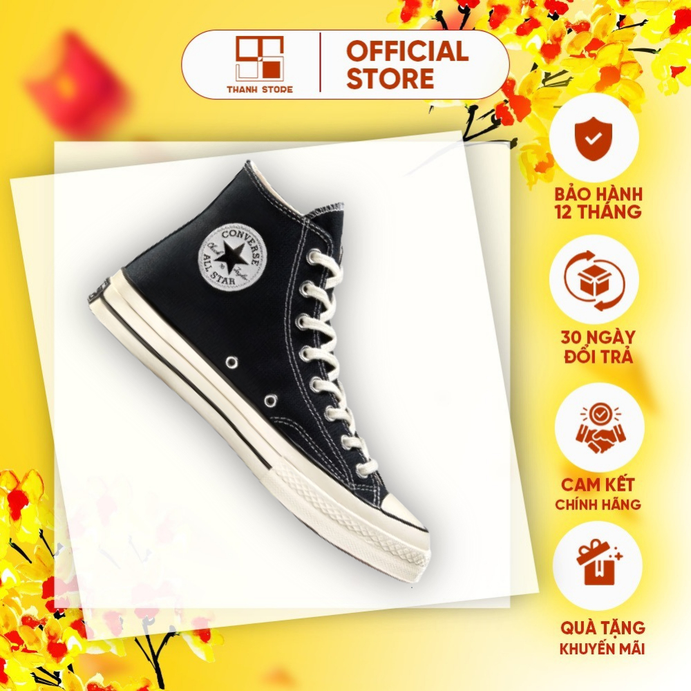 Giày thể thao nam nữ đen giày CONVERSE CHUCK TAYLOR ALL STAR 1970s_hàng xuất khẩu thời trang – CCTAS