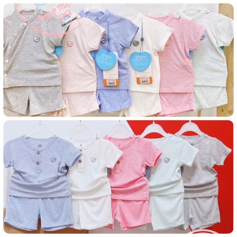 bộc cộc tay cài chéo, cổ trụ bu 0-3 : 3-6 tháng chất bambo mềm mát